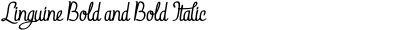 Linguine Bold and Bold Italic